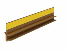 Listwa PVC BP12 Mini U L300 6/3 winchester, tynkarska z uszczelką BELLA PLAST