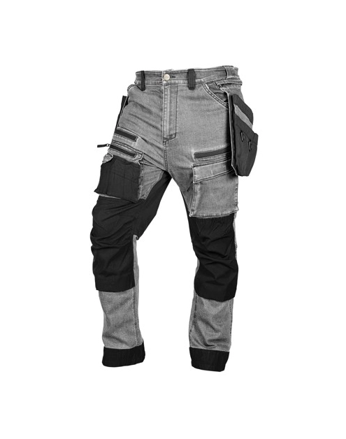 Zdjęcie: Spodnie robocze Denim, wzmocnienia Cordura, odpinane kieszenie kaburowe, rozmiar L NEO TOOLS