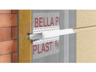 Zdjęcie: Listwa do boniowania PVC z siatką, zamknięta z elementem traconym BP11 H3NS L300 biała BELLA PLAST