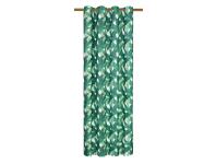 Zdjęcie: Zasłona velvetowa z nadrukiem duży zielony liść jungle chic mix 140x260 cm CHIC HOME