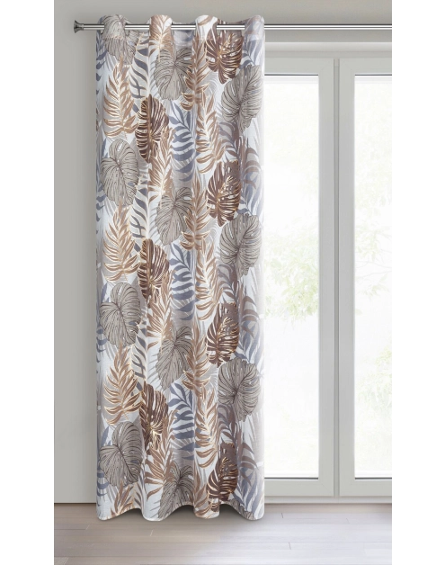 Zdjęcie: Zasłona gotowa Kate 140x250 cm brązowy EUROFIRANY