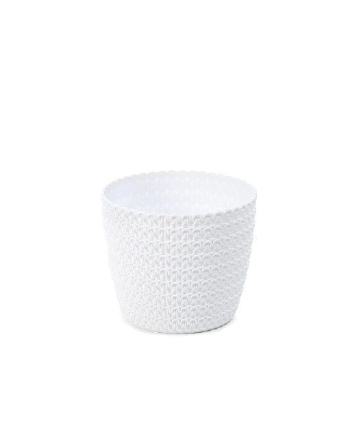 Zdjęcie: Osłonka-doniczka Magnolia 140 mm jersey, biały LAMELA
