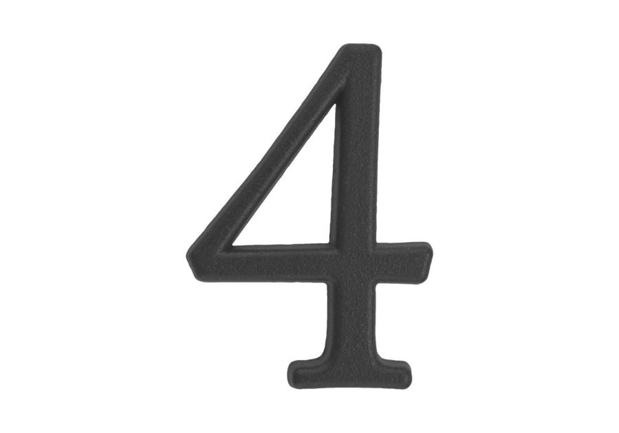 Zdjęcie: Cyfra 4 znal grafit 50 mm METRO