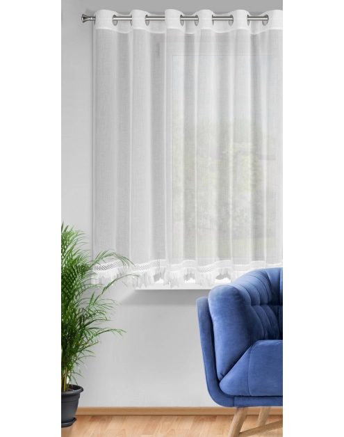 Zdjęcie: Firana gotowa Kiara 350 x 150 cm biały EUROFIRANY