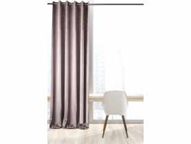 Welwetowa zasłona z klejonymi ćwiekami modern chic szaro-złota 140x270 cm CHIC HOME