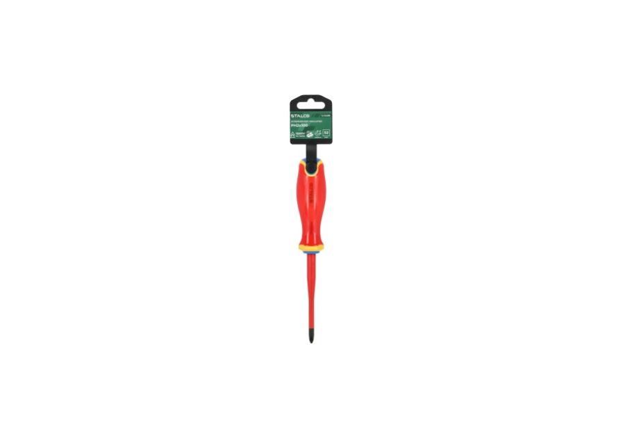 Zdjęcie: Wkrętak elektrotechniczny płaski Phillpis PH1x80 mm STALCO