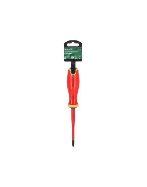 Zdjęcie: Wkrętak elektrotechniczny płaski Phillpis PH1x80 mm STALCO