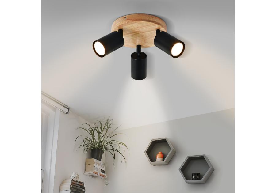 Zdjęcie: Spot Hoba 3 czarny drewno ADRILUX