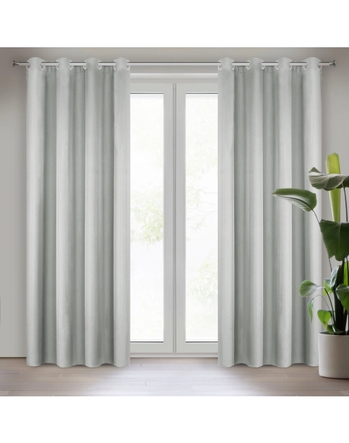 Zdjęcie: Zasłona gotowa D91 Adore 140x250 cm stalowy EUROFIRANY