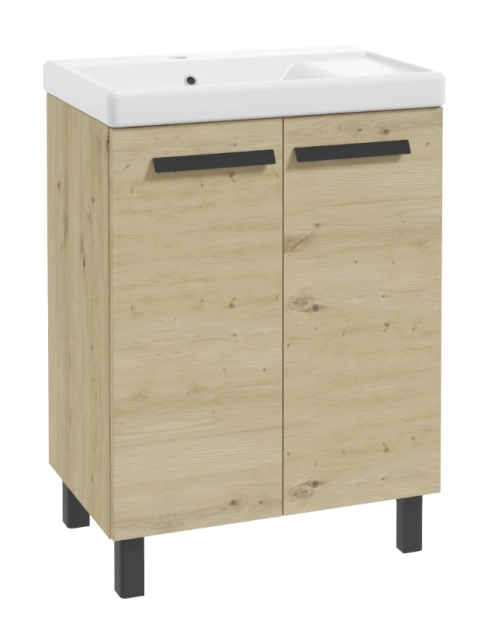 Zdjęcie: Szafka z umywalką Bonito 60 cm dąb aristan DEFTRANS