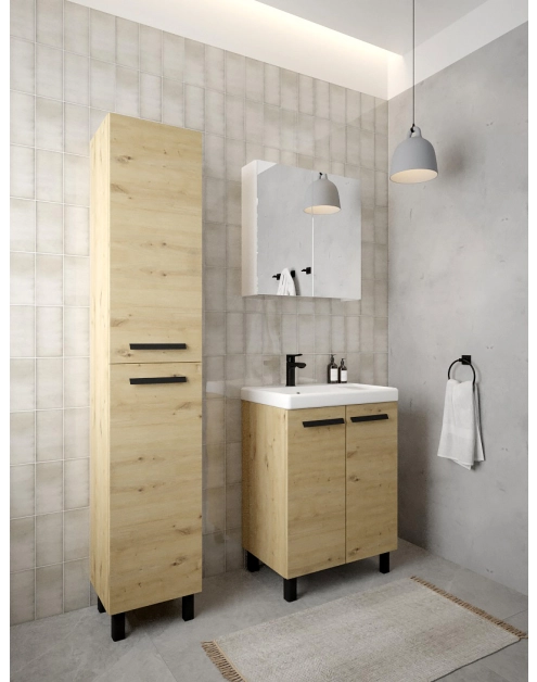 Zdjęcie: Szafka z umywalką Bonito 60 cm dąb aristan DEFTRANS