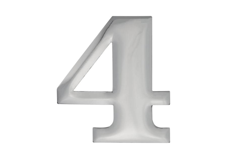 Zdjęcie: Cyfra 4 aluminiowa, chrom 37 mm METRO