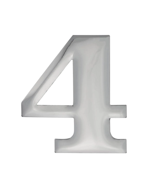 Zdjęcie: Cyfra 4 aluminiowa, chrom 37 mm METRO