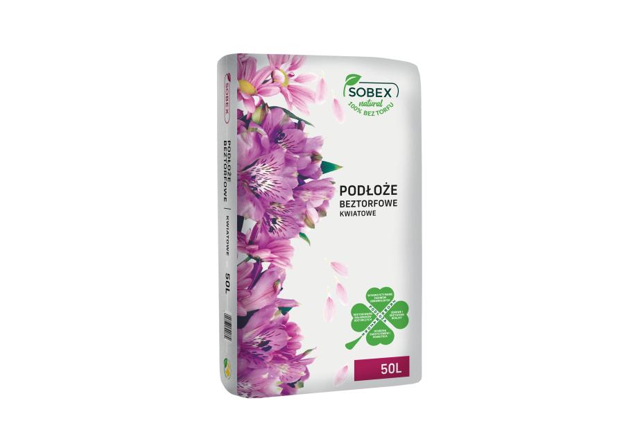 Zdjęcie: Podłoże beztorfowe kwiatowe 50 L SOBEX