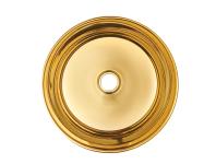 Zdjęcie: Umywalka nablatowa Tinos Trend 39,5 cm czarno-złota INVENA