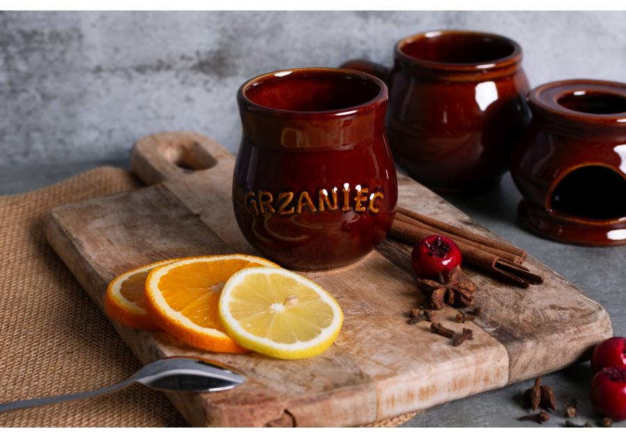 Zdjęcie: Kubek beczułka z napisem Grzaniec 250 ml ALTOM DESIGN