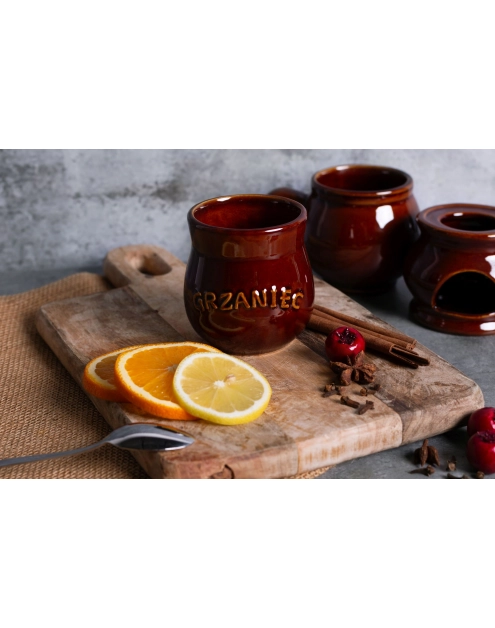 Zdjęcie: Kubek beczułka z napisem Grzaniec 250 ml ALTOM DESIGN