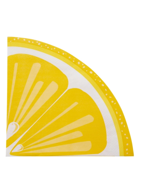 Zdjęcie: Komplet serwetek papierowych Tropicana składanych średnica 32 cm dekoracja cytryna ALTOM DESIGN