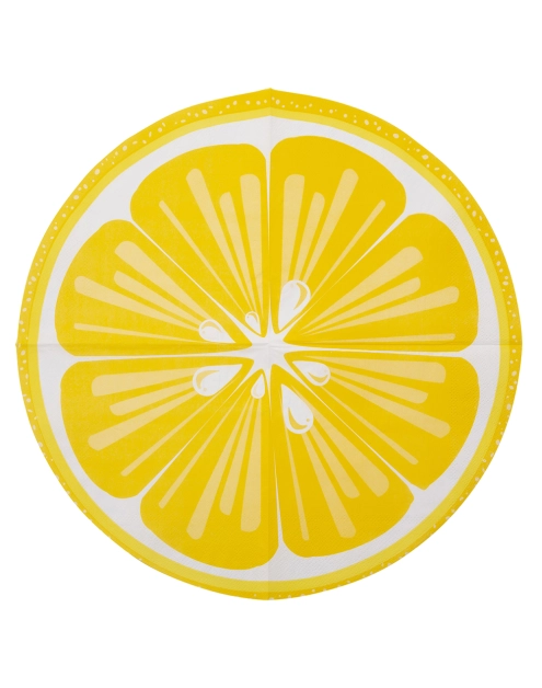 Zdjęcie: Komplet serwetek papierowych Tropicana składanych średnica 32 cm dekoracja cytryna ALTOM DESIGN