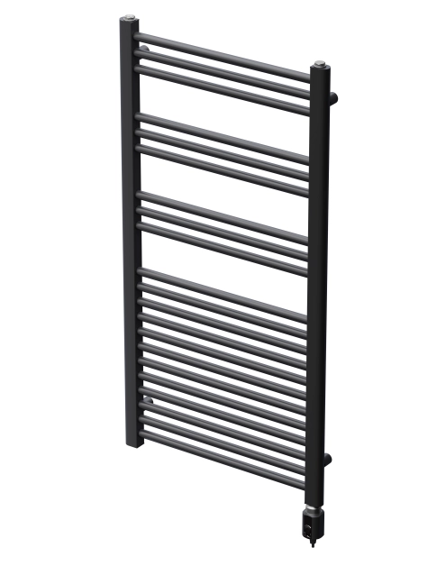 Zdjęcie: Grzejnik łazienkowy elektryczny Elektra 1060x550 mm czarny ALPLAST