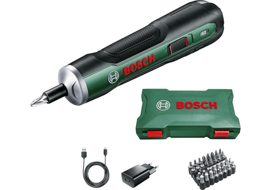 Zdjęcie: Wkrętak PushDrive z osprzętem 32 bity BOSCH