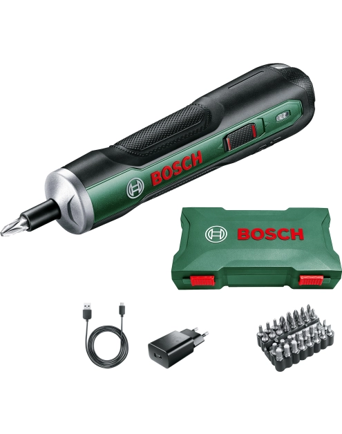 Zdjęcie: Wkrętak PushDrive z osprzętem 32 bity BOSCH