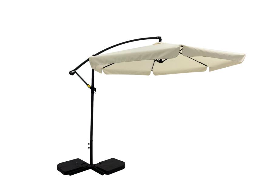 Zdjęcie: Parasol ogrodowy boczny z podstawą 3 m ecru PATIO