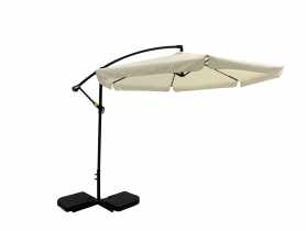 Parasol ogrodowy boczny z podstawą 3 m ecru PATIO