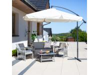 Zdjęcie: Parasol ogrodowy boczny z podstawą 3 m ecru PATIO