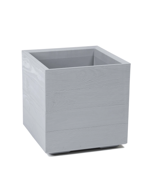 Zdjęcie: Kwietnik Karo 400x400x400 mm deska recycled, szary LAMELA