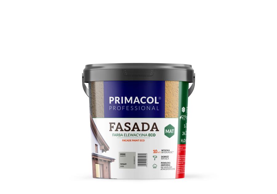 Zdjęcie: Farba Fasada Eco popielaty 0,9 L PRIMACOL
