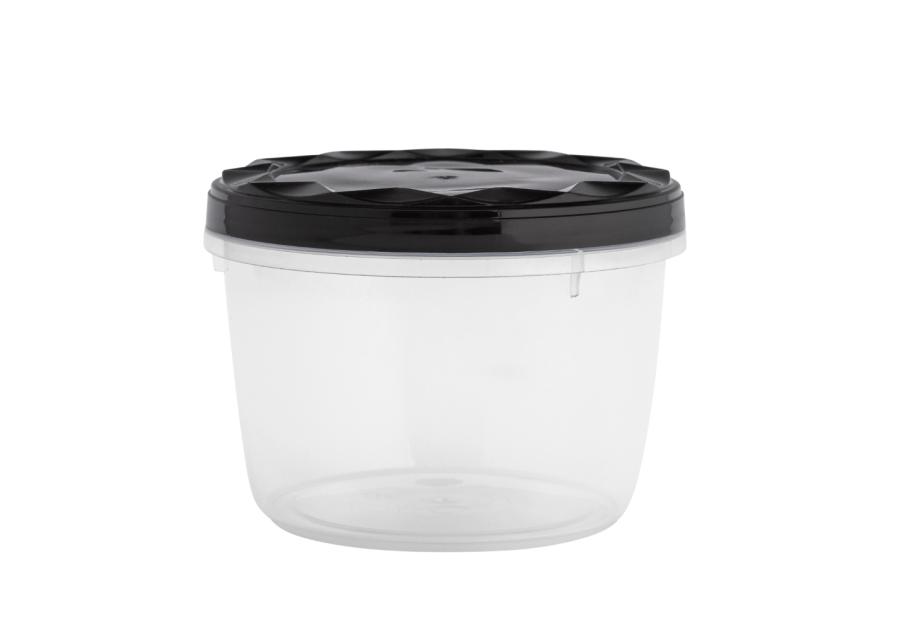 Zdjęcie: Pojemnik z z zakręconą pokrywką 0,6 L czarny ALTOMDESIGN