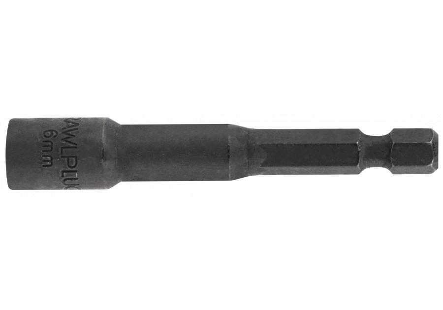 Zdjęcie: Uchwyt 6 mm HEX 1/4 nasadka udarowa Cr-Mo dł. 65mm 3 szt. RAWLPLUG