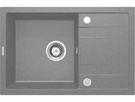 Zlewozmywak Corio szary metalik granit 1K Z/O 670x440x175 DEANTE