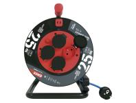 Zdjęcie: Przedłużacz zwijany mrozoodporny 25 m, 4 gniazda, niebieski, silikon, 230 V, 1,5 mm2 EMOS