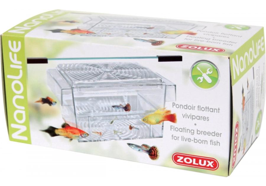 Zdjęcie: Kotnik do akwarium dla gupików 8x8x16 cm ZOLUX