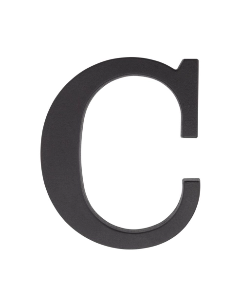Zdjęcie: Litera "C" plastikowa czarna 90 mm METRO