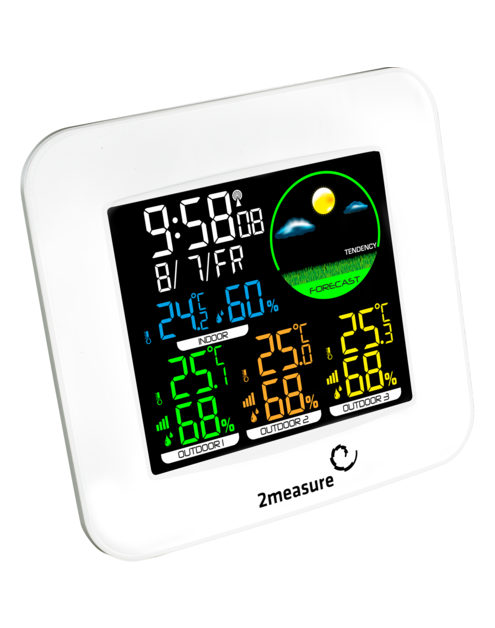 Zdjęcie: Stacja pogody - elektroniczna, 3 czujniki, termometr, higrometr 2MEASURE