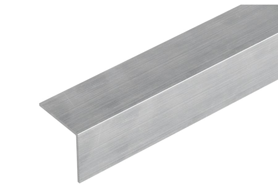 Zdjęcie: Kątownik PVC 20x20x1,1 mm srebrny szczotkowany 2,75 m CEZAR
