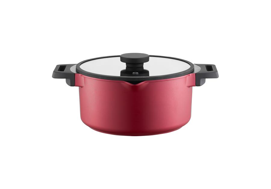 Zdjęcie: Garnek aluminiowy z pokrywką Noel 24 cm 4,7 L AMBITION