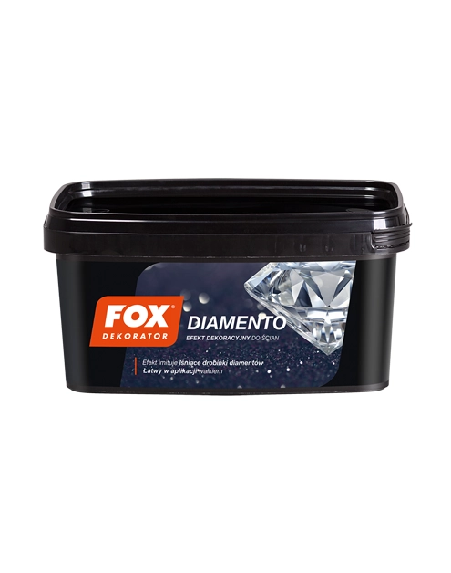 Zdjęcie: Farba dekoracyjna Fox Diamento carbon kolor 0007 1L ATLAS