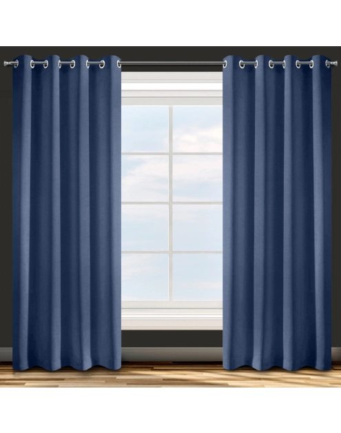 Zdjęcie: Zasłona gotowa D91 Adore 140x250 cm granatowy EUROFIRANY