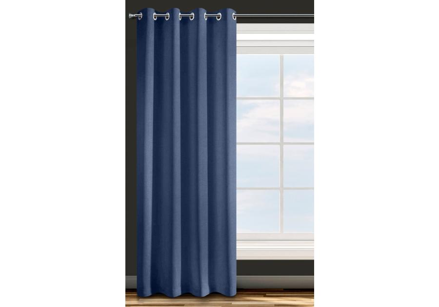 Zdjęcie: Zasłona gotowa D91 Adore 140x250 cm granatowy EUROFIRANY