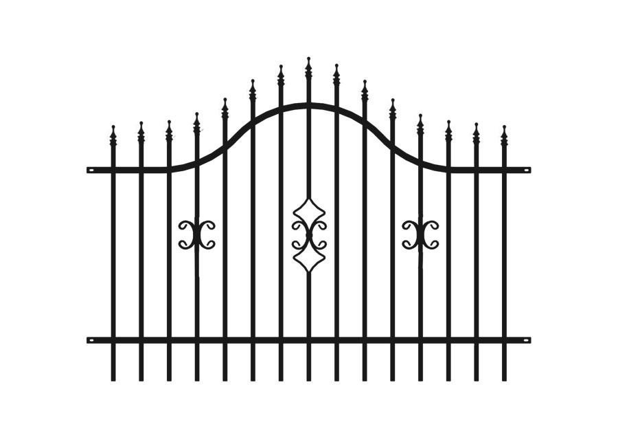 Zdjęcie: Przęsło Iga 2,00 m, 0,90-1,20 m, ocynk+RAL9005 POLBRAM