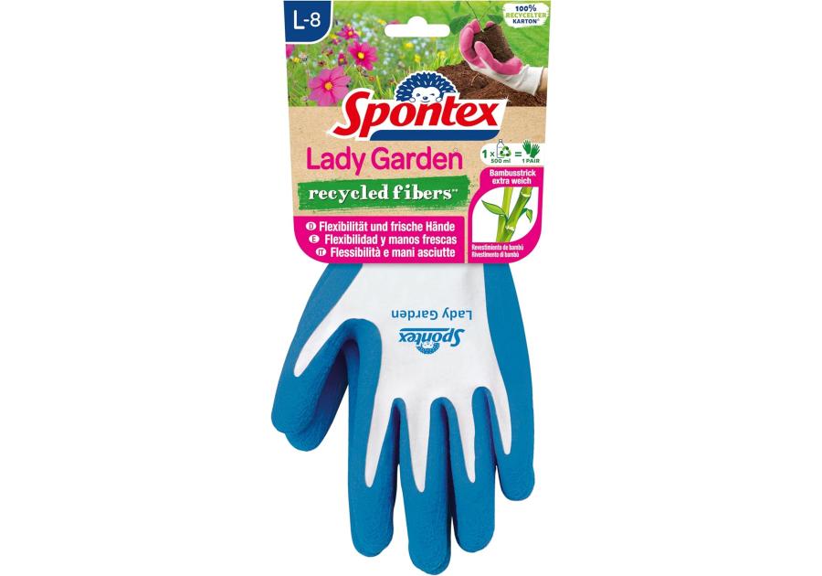 Zdjęcie: Rękawice ogrodowe Lady Garden recycled L SPONTEX