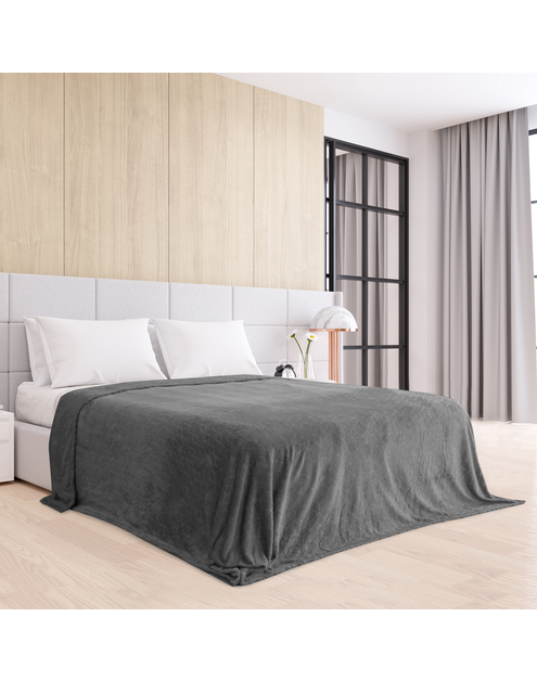 Zdjęcie: Koc Nessa charcoal 70x150 cm AMELIA HOME