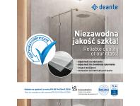 Zdjęcie: Ścianka prysznicowa walk-in systemu Kerria Plus 110 cm Kerria Plus nero DEANTE