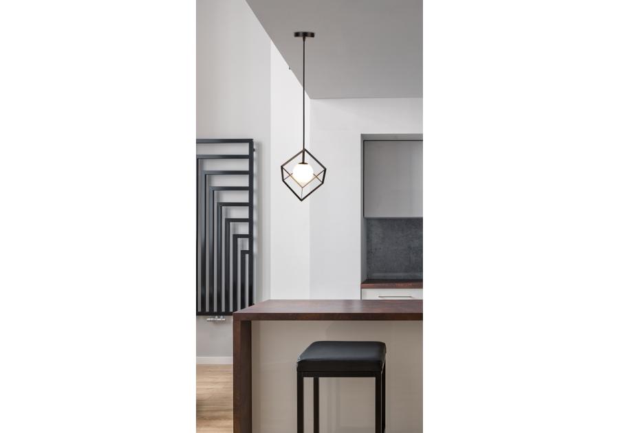 Zdjęcie: Lampa wisząca Weert Ledea czarno-złota CANDELLUX