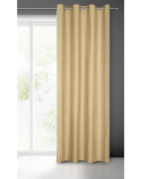 Zdjęcie: Zasłona gotowa Ada 140x250 cm beżowy EUROFIRANY