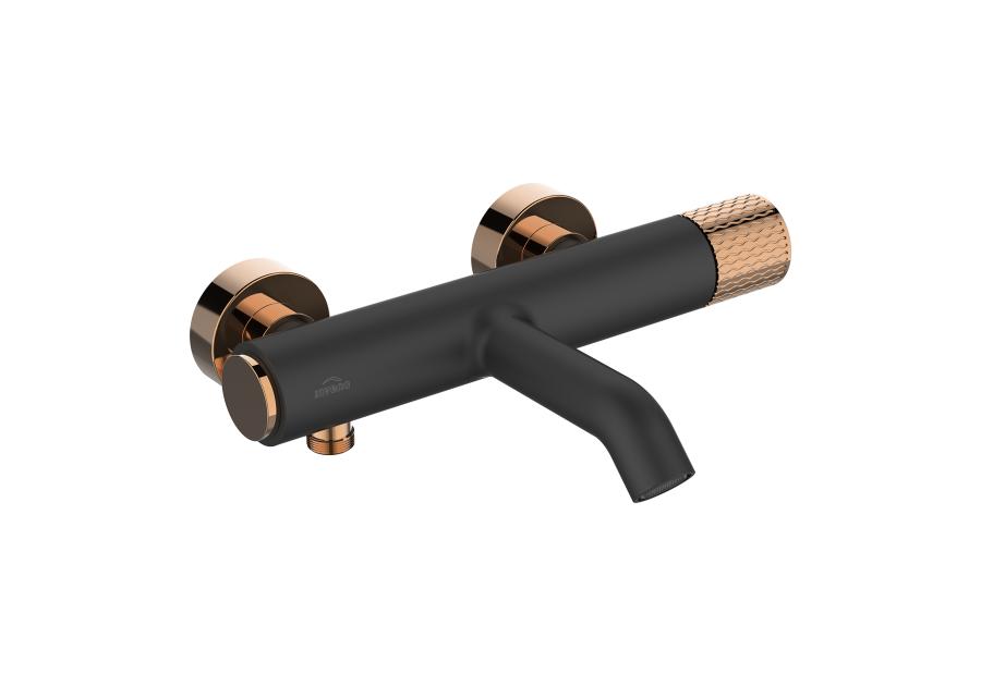 Zdjęcie: Bateria wannowa Moonlight czarny/rose gold INVENA